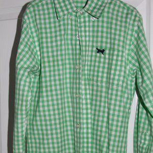 Boys Jack Thomas 6 Green plaid Dress Shirt